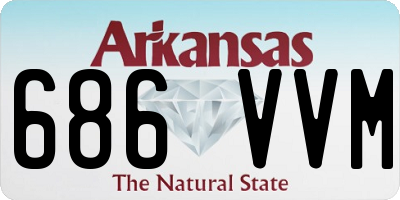 AR license plate 686VVM