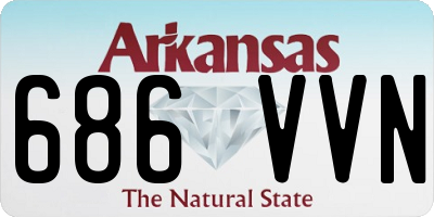 AR license plate 686VVN