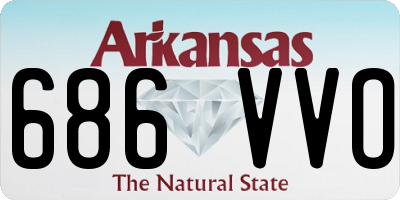 AR license plate 686VVO