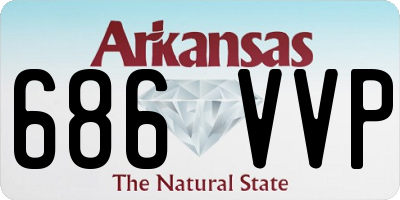 AR license plate 686VVP