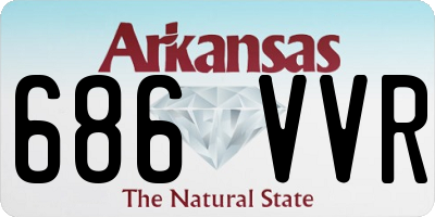 AR license plate 686VVR