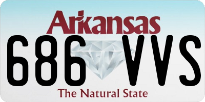 AR license plate 686VVS