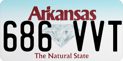 AR license plate 686VVT