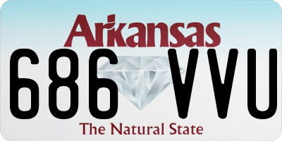 AR license plate 686VVU