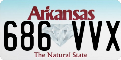 AR license plate 686VVX
