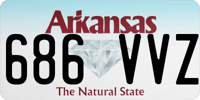 AR license plate 686VVZ