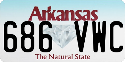 AR license plate 686VWC