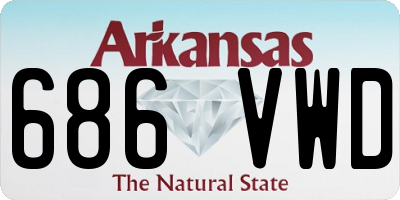 AR license plate 686VWD