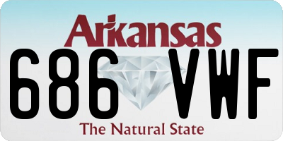 AR license plate 686VWF