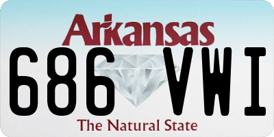 AR license plate 686VWI