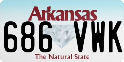 AR license plate 686VWK
