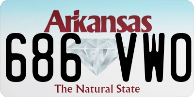 AR license plate 686VWO