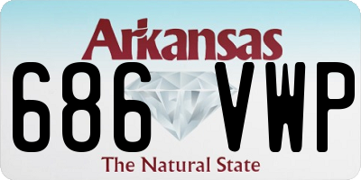 AR license plate 686VWP