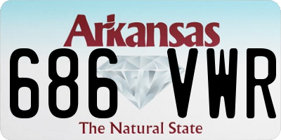AR license plate 686VWR