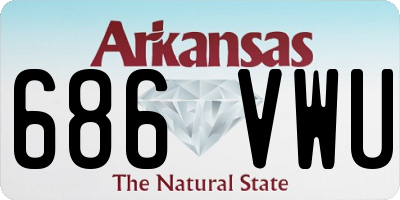 AR license plate 686VWU