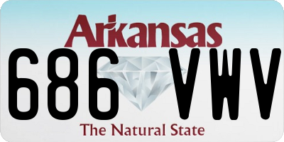 AR license plate 686VWV
