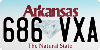 AR license plate 686VXA