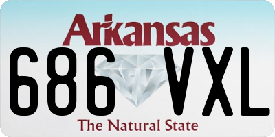 AR license plate 686VXL