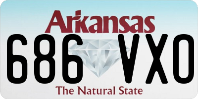 AR license plate 686VXO