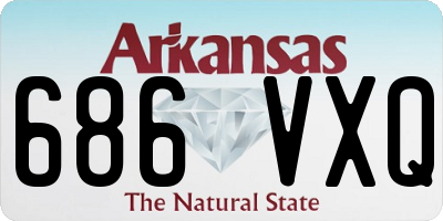 AR license plate 686VXQ