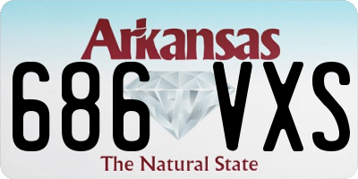 AR license plate 686VXS