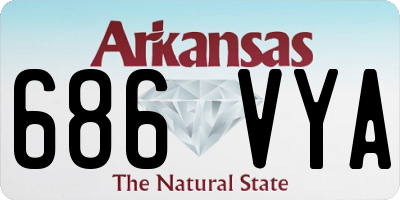 AR license plate 686VYA