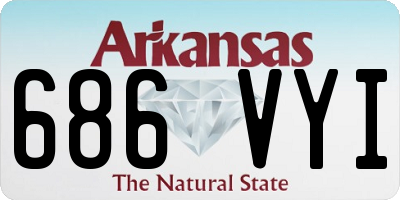 AR license plate 686VYI