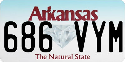 AR license plate 686VYM