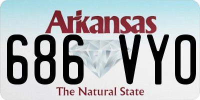 AR license plate 686VYO