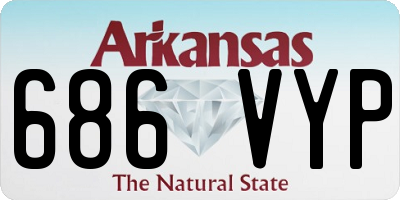 AR license plate 686VYP