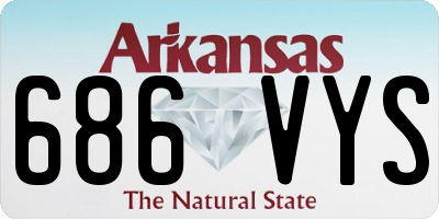 AR license plate 686VYS