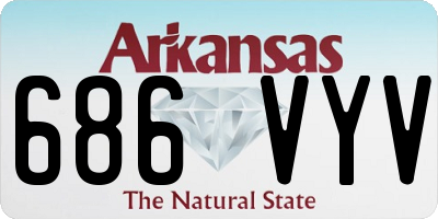 AR license plate 686VYV