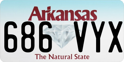 AR license plate 686VYX