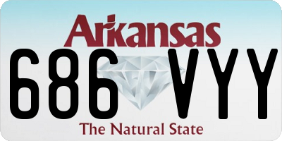 AR license plate 686VYY