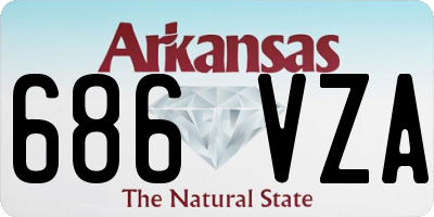 AR license plate 686VZA