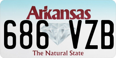 AR license plate 686VZB