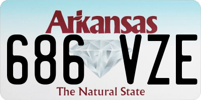 AR license plate 686VZE