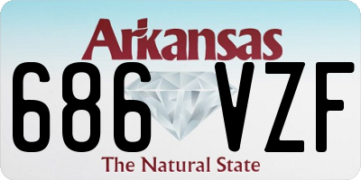 AR license plate 686VZF