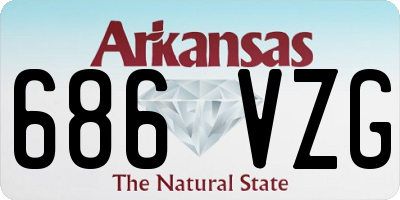 AR license plate 686VZG