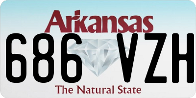 AR license plate 686VZH