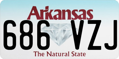 AR license plate 686VZJ