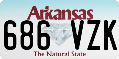 AR license plate 686VZK