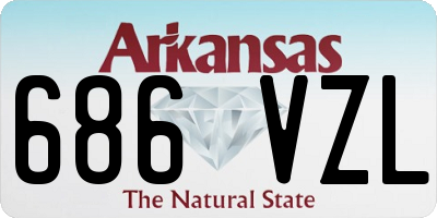 AR license plate 686VZL