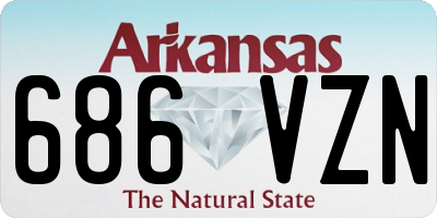 AR license plate 686VZN