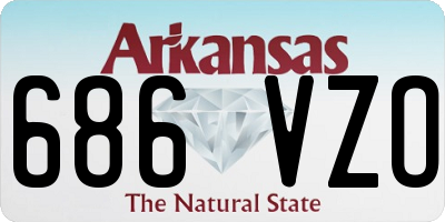 AR license plate 686VZO