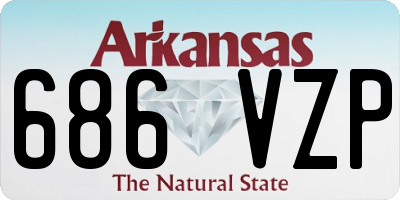 AR license plate 686VZP