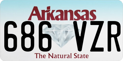 AR license plate 686VZR