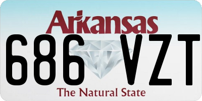 AR license plate 686VZT