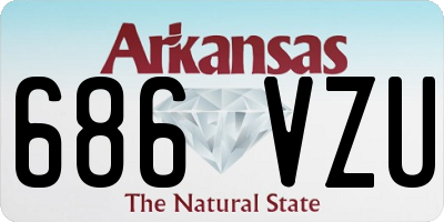 AR license plate 686VZU