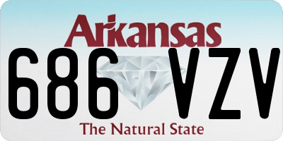 AR license plate 686VZV